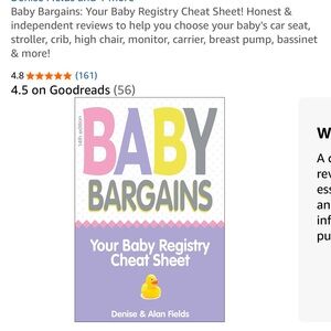 Baby Bargains Book - Your Baby Registry Cheat Sheet, Pregnant, Shower, Newborn